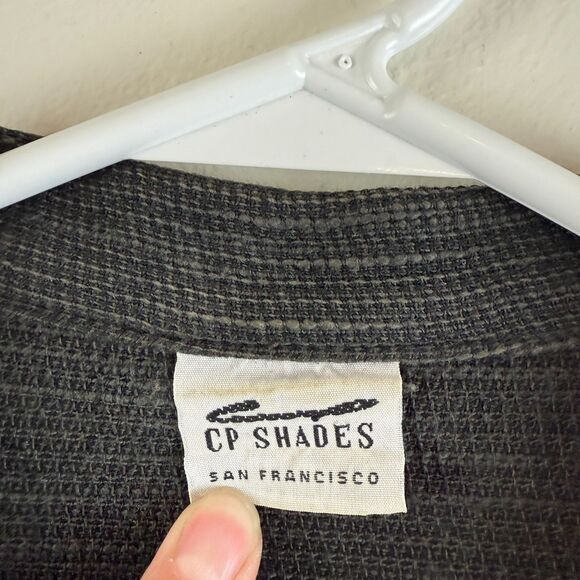 CP Shades Linen Blend Long Sleeve Button-Up Jacket Lagenlook Office Size Small - Picture 2 of 11